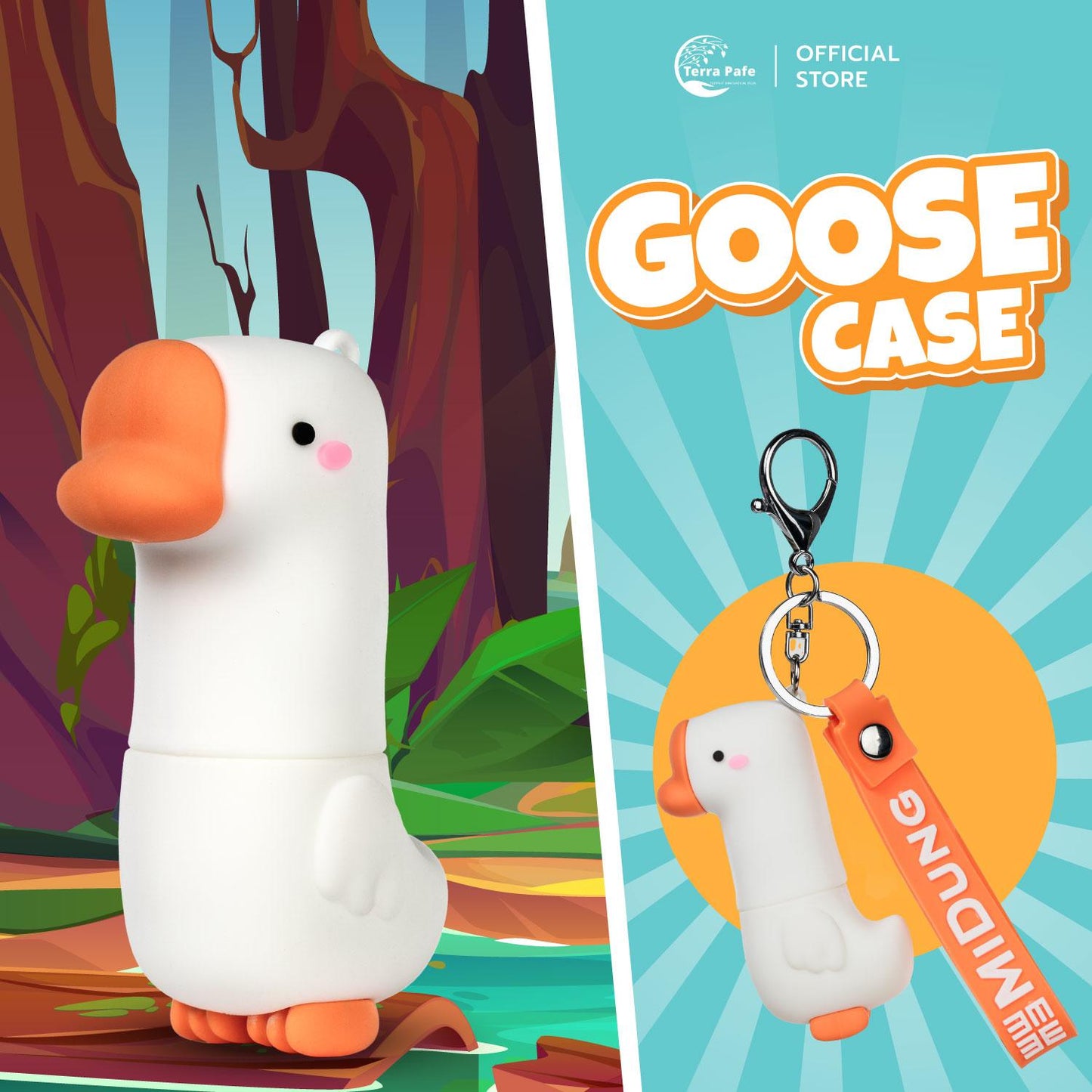 พวงกุญแจแก๊งน้องคอยาว ปลอกเคสยาดมคู่ใจสุดน่ารัก MiDung Case เติมความสดใสให้กับตัวยาดม