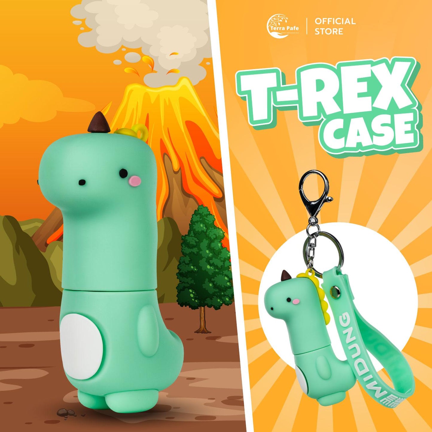 พวงกุญแจแก๊งน้องคอยาว ปลอกเคสยาดมคู่ใจสุดน่ารัก MiDung Case เติมความสดใสให้กับตัวยาดม
