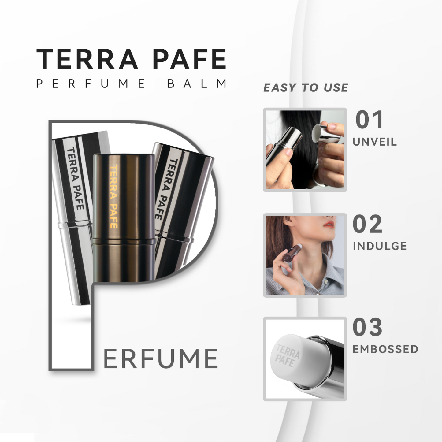 จับคู่บาล์มน้ำหอมกลิ่นลูกคุณ 2 ชิ้น floral หอมละมุน Terra Pafe Perfume