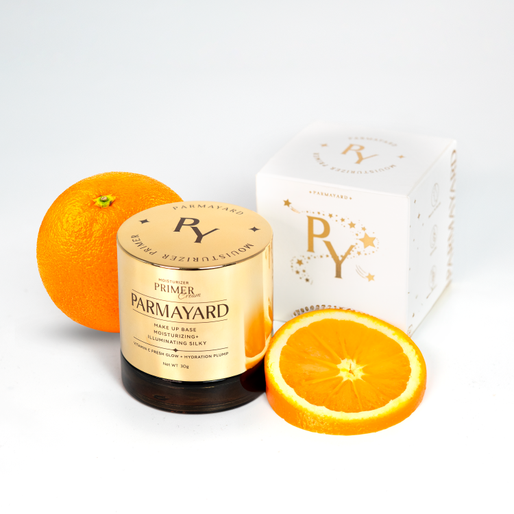 PARMAYARD มอยส์เจอไรเซอร์ ไพรเมอร์ เบสแต่งหน้า กลิ่นส้ม ปรับผิวก่อนแต่งหน้า บำรุงผิวหน้า ให้เมคอัพติดทนนานยิ่งขึ้น