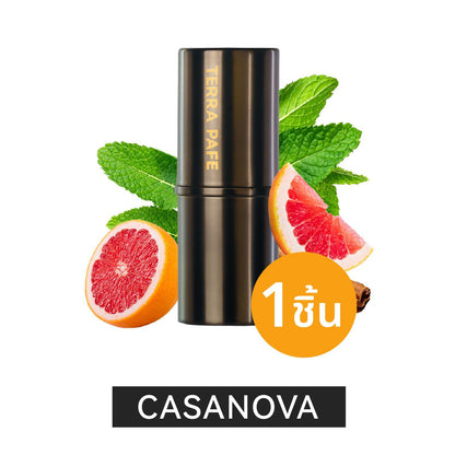 TERRA PAFE  Essential Solid perfume balm  น้ำหอมบาล์ม กลิ่นหอม  เทอร่า พาเฟ่ บาล์มน้ำหอมเข้มข้นจากหัวเชื้อน้ำหอมฝรั่งเศษ พกพาง่าย  กลิ่นหอมติดผิว  ขนาด 7 กรัม