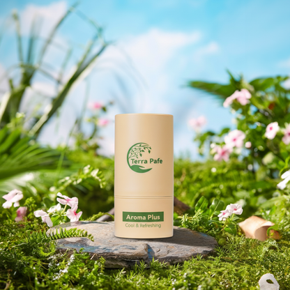 [หลอดใหญ่ 22 กรัม] Terra Pafe Aroma Balm PLUS บาล์มกลิ่นสดชื่น หอมกลิ่นมิ้นต์ ช่วยผ่อนคลาย สบายอารมณ์ 22g