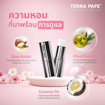 Terra Pafe Perfume Balm - Set Unisex: กลิ่นหอมธรรมชาติ ให้ความรู้สึกผ่อนคลาย มีเอกลักษณ์เฉพาะตัว มีให้เลือกหลายกลิ่น ปราศจากแอลกอฮอล์ เหมาะสำหรับทุกโอกาส พกพาสะดวก