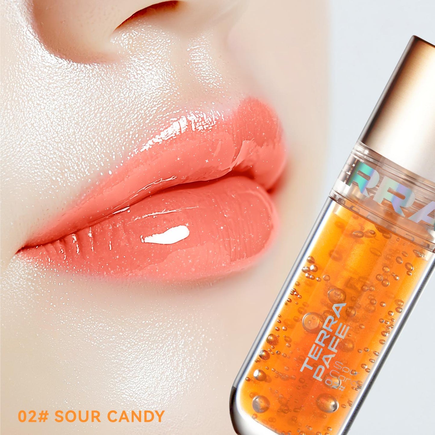 [เซ็ต 3 ชิ้น] Brightening Tone up + Moisturizer Primer Make + Magic Glossy Lip #02 Sour Candy
