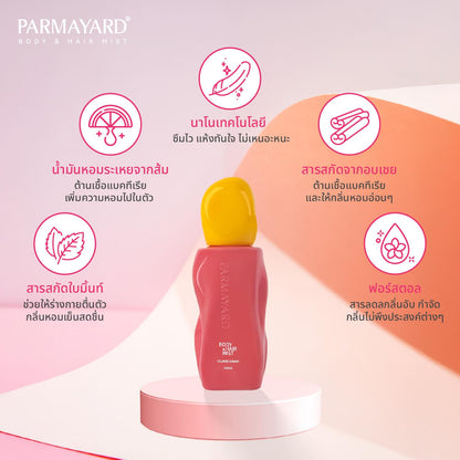 [ISLAND DAWN + BLANCHE] PARMAYARD Body&Hair Mist สเปรย์ระงับกลิ่นกายและผม ขนาด 100ml.