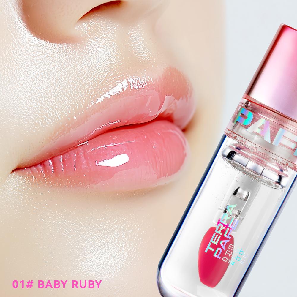 [เซ็ต 3 ชิ้น] Brightening Tone up  + Moisturizer Primer  + Magic Glossy Lip Essence #01 Baby Ruby