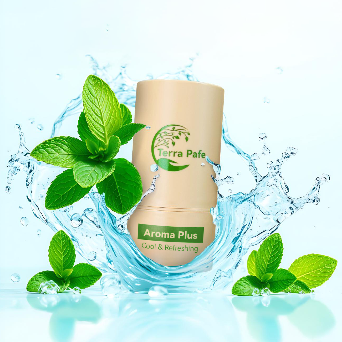 [หลอดใหญ่ 22 กรัม] Terra Pafe Aroma Balm PLUS บาล์มกลิ่นสดชื่น หอมกลิ่นมิ้นต์ ช่วยผ่อนคลาย สบายอารมณ์ 22g