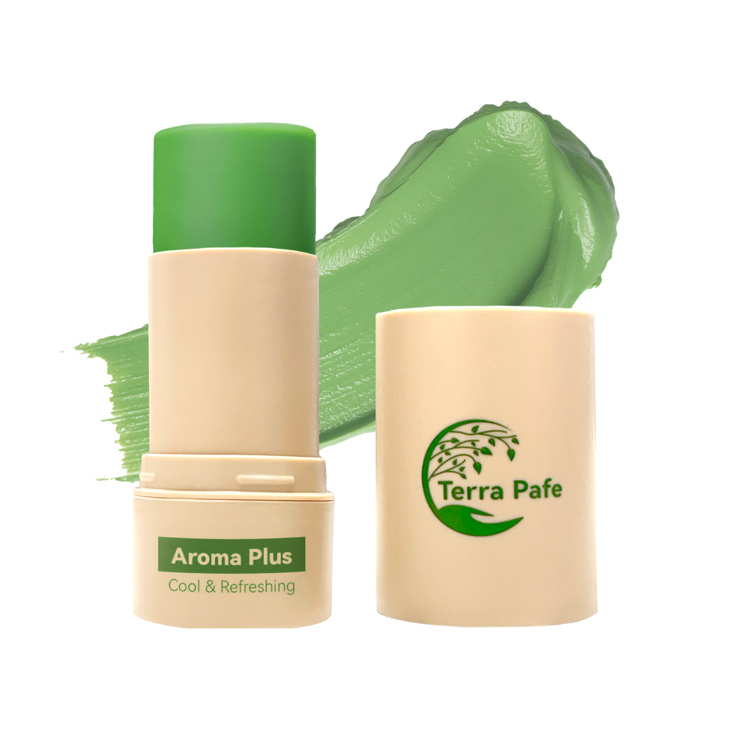 [หลอดใหญ่ 22 กรัม] Terra Pafe Aroma Balm PLUS บาล์มกลิ่นสดชื่น หอมกลิ่นมิ้นต์ ช่วยผ่อนคลาย สบายอารมณ์ 22g