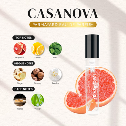 [CASANOVA] PARMAYARD EAU DE PARFUM สเปรย์น้ำหอมพรีเมียมเข้มข้น กลิ่นติดทนนาน ความหรูหราที่สะท้อนตัวตนอย่างเหนือระดับ