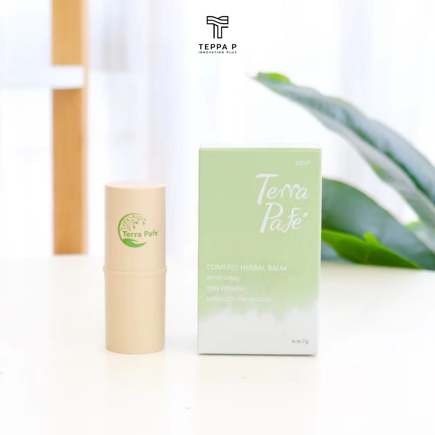 Terra Pafe Comfrey Balm - บาล์มสมุนไพรคอมเฟรย์ กลิ่นหอมอโรม่า สดชื่น ผ่อนคลาย ลดอาการคัน พกพาสะดวก