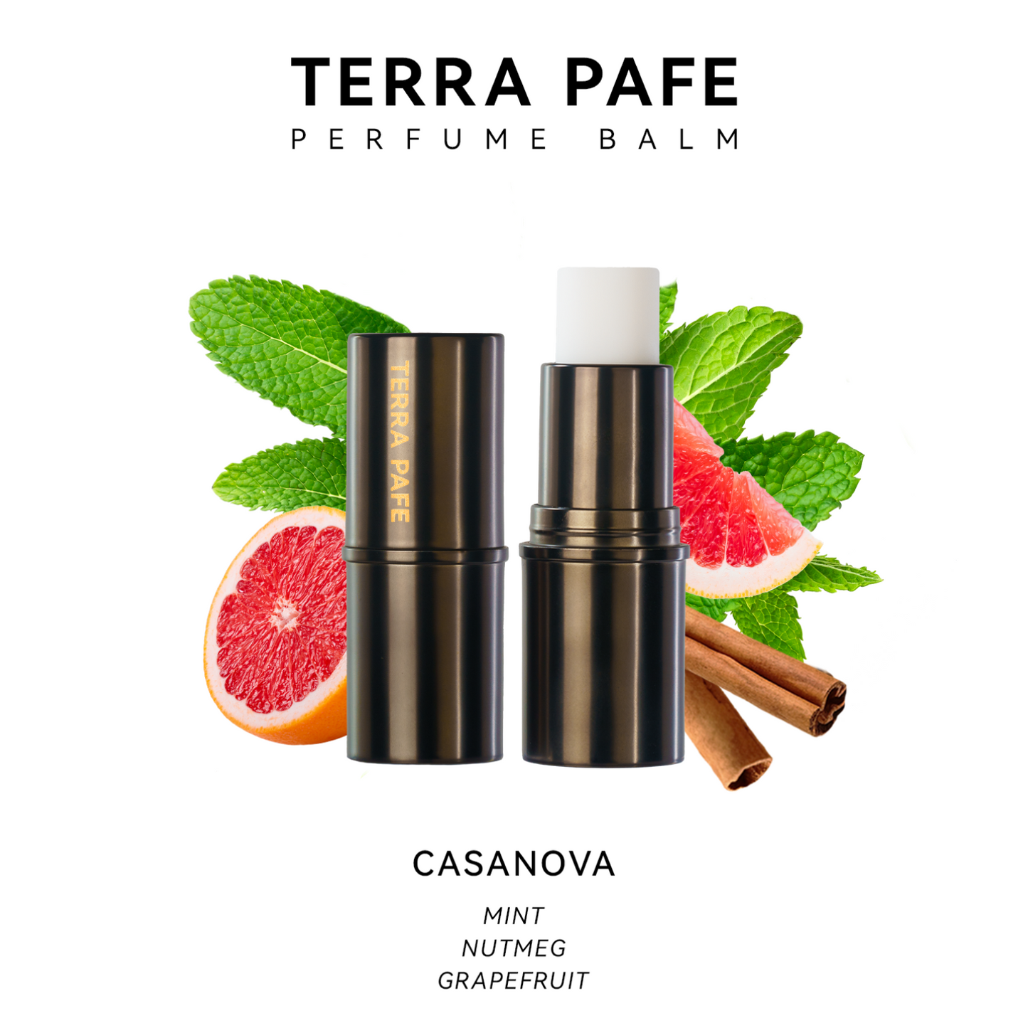 Terra Pafe Perfume Balm - น้ำ หอมบาล์มกลิ่นมีเอกลักษณ์เฉพาะตัว ติดทนนาน ใช้งานสะดวก พกพาง่าย