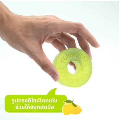 TERRA PAFE Bright & Clear Green Ring Soap 80 g  เทอร่าพาเฟ่ สบู่เขียวล้างหน้า สบู่โดนัท
